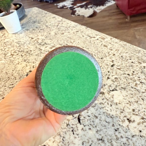 Mid Century wood candlestick holder napkin ring combo - Picture 12 of 13